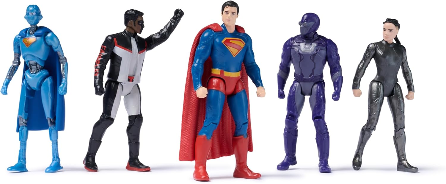 DC Comics, Superman Heroes Vs. Villains 5-Pack, 3-Inch Action Figure, Stylized Superhero Figures with Dynamic Poses and Battle Ready Armor, Kids Toys for Ages 4+ - Image 3