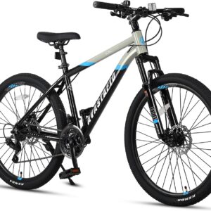 AVASTA Earth 26 27.5 inch Mountain Bike with 21-Speed，Aluminum Frame, Dual Disc Brake, Comfortable Saddle,Multiple Colors