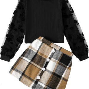 Girl Skirt Sets Casual Winter Fall Dresses Cute Clothes Outfit for Girls