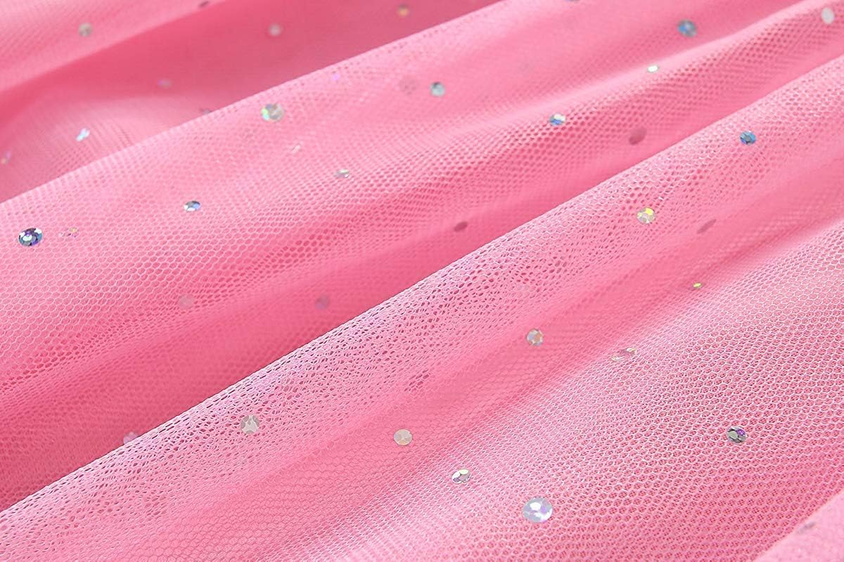 Youlebao Girls Cotton Long Sleeve Casual Cartoon Appliques Striped Jersey Dresses - Image 4