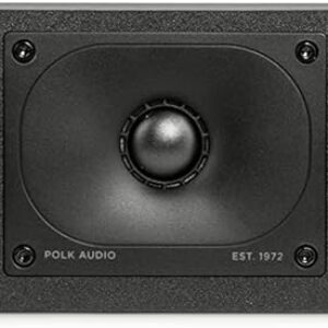 Polk Monitor XT35 Slim Center Channel Speaker – Hi-Res Audio Certified, Dolby Atmos & DTS:X Compatible, 1″ Terylene Tweeter & Four 3″ Dynamically Balanced Woofers, Wall-Mountable, Midnight Black