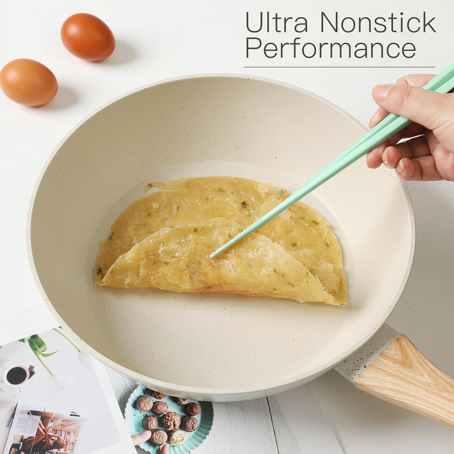 16PCS Pots and Pans Set Non Stick Cookware Set Nonstick with Cooking Set - Image 4