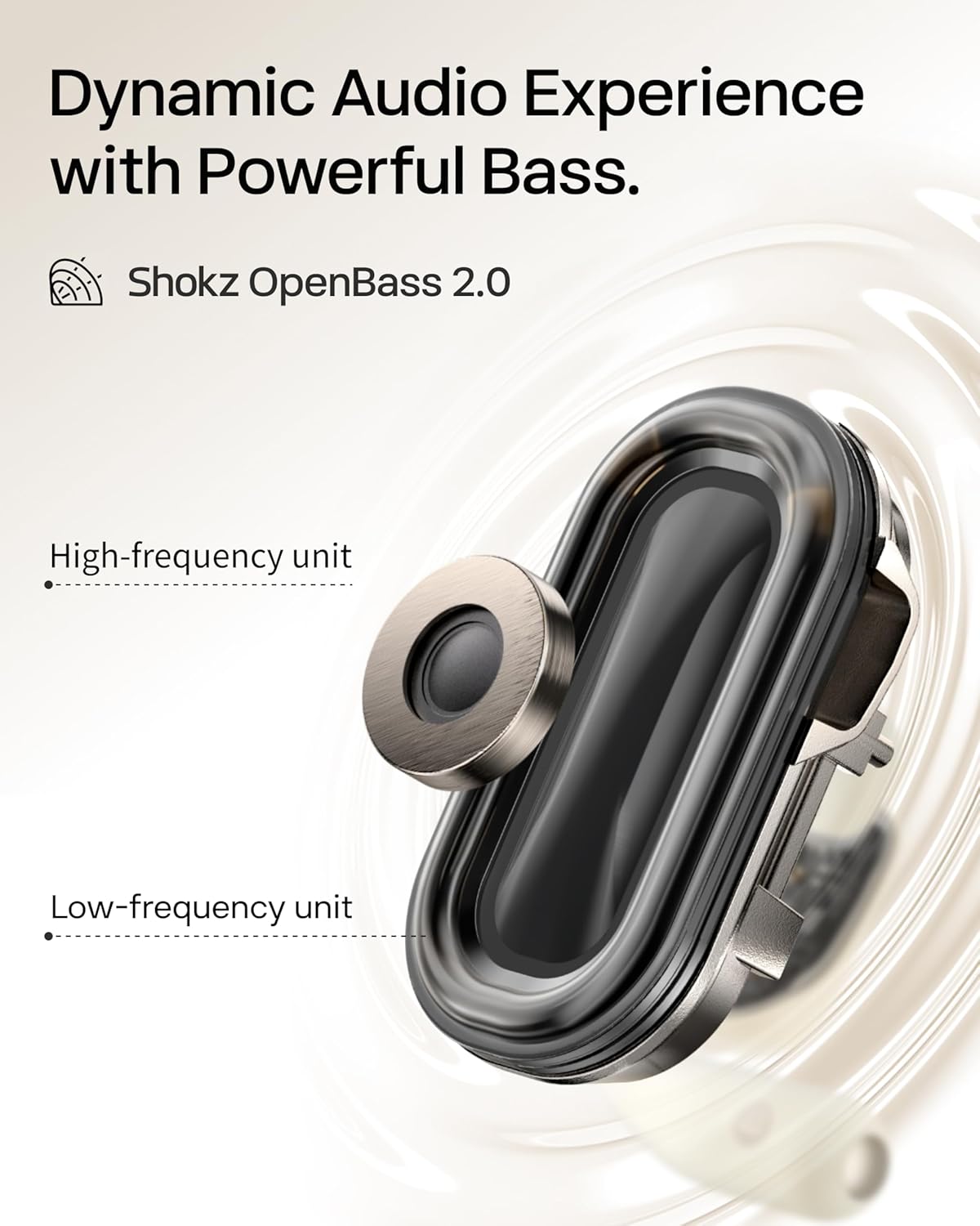 SHOKZ OpenFit 2 Open-Ear Headphones,True Wireless Bluetooth Earphones with Microphone,Earhook Earbuds with 48 Hours of Playtime,Fast Charging,IP55 Water-Resistant,with Carrying Bag,Black,Bluetooth5.4 - Image 4