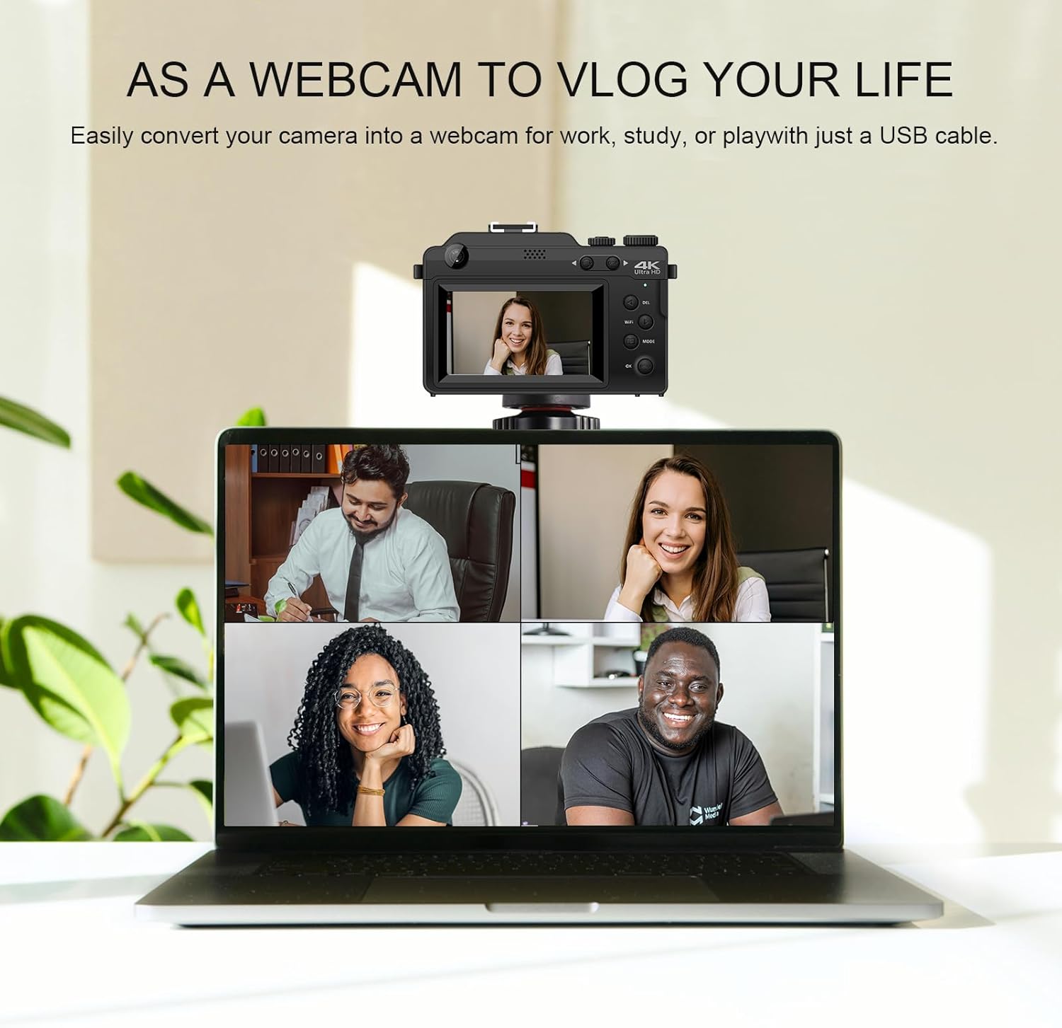 Yatao Digital Camera with WiFi, 4K 5K 64MP Photography Camera Kit for YouTube, Front and Rear Dual Camera for Convenient Selfie, Equipped with 64GB Micro Card, Wide & Macro Lens, Card Reader - Image 5