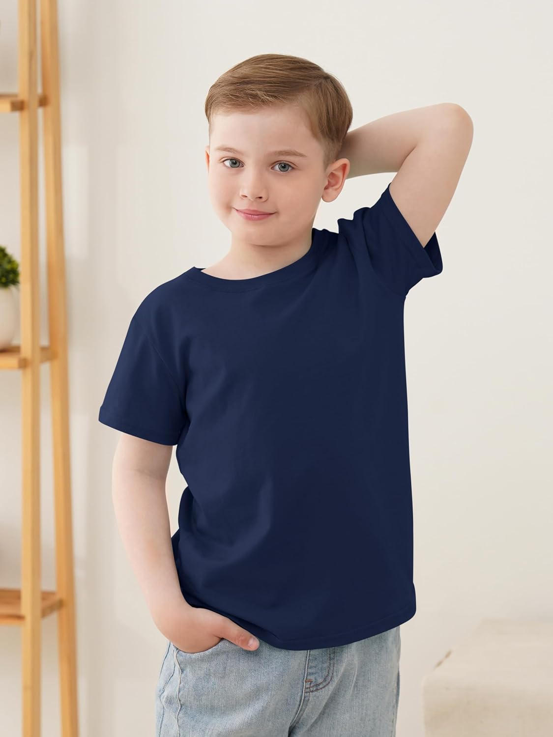 5 Pack Boys Shirts Short Sleeve Shirts for Boys Cotton T-Shirts Kids Toddler Tshirts Tees Clothes Summer Tops - Image 4
