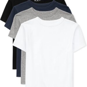 The Children’s Place Boys’ Basic V Neck T-Shirt 2 Pack