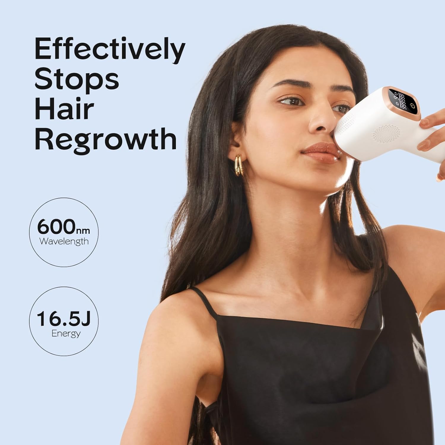 INNZA IPL Hair Removal with Ice Cooling Care Function for Women,Long-Lasting Results,999,999 Flashes Painless Hair Removal, Hair Removal Device for Armpits Legs Arms Bikini Line - Image 5