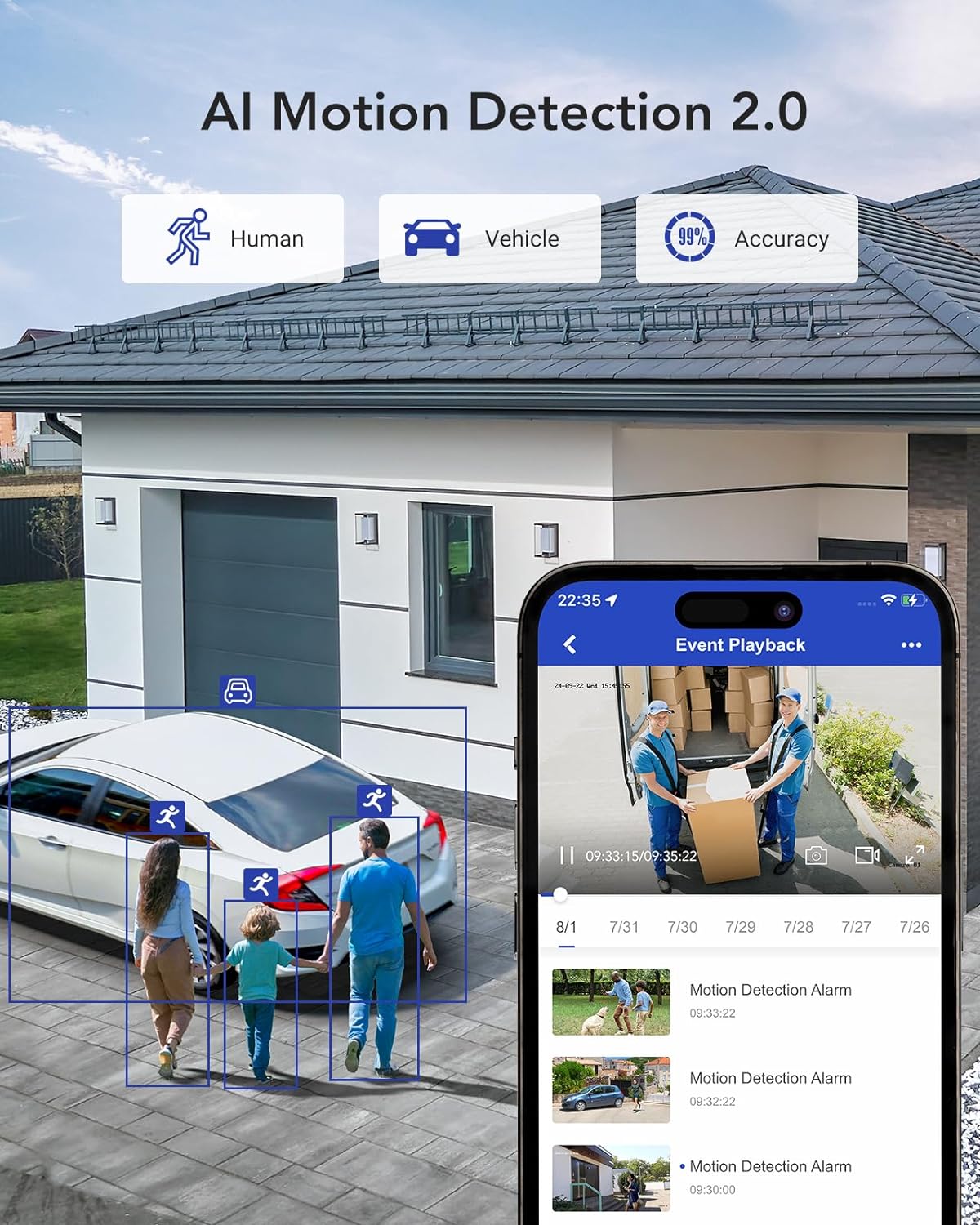 ANNKE 1080P Lite H.265+ 16CH Security Camera System, 5 in 1 Surveillance DVR and 16Pcs 1080 Outdoor Cameras, IP67 Waterproof, 2TB HDD, Smart Dual Light, View Remotely, Motion Detection - Image 3