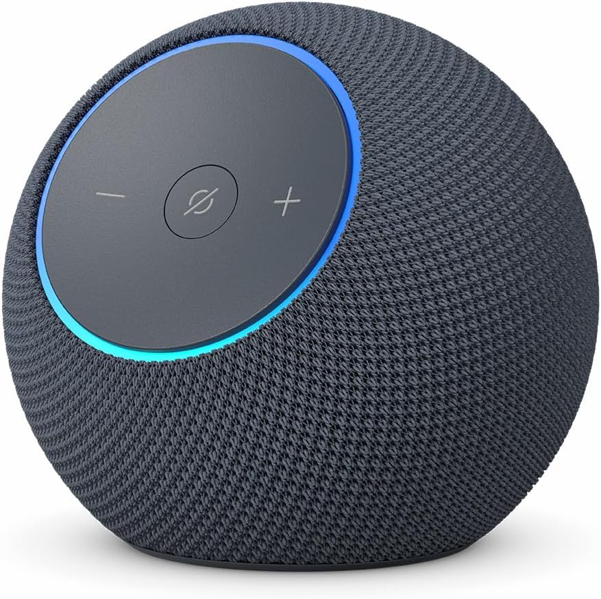 Echo Dot Max Bundle: Includes Amazon Echo Dot Max (newest model) | Graphite and Stand with USB-C charging ports | Graphite - Image 2