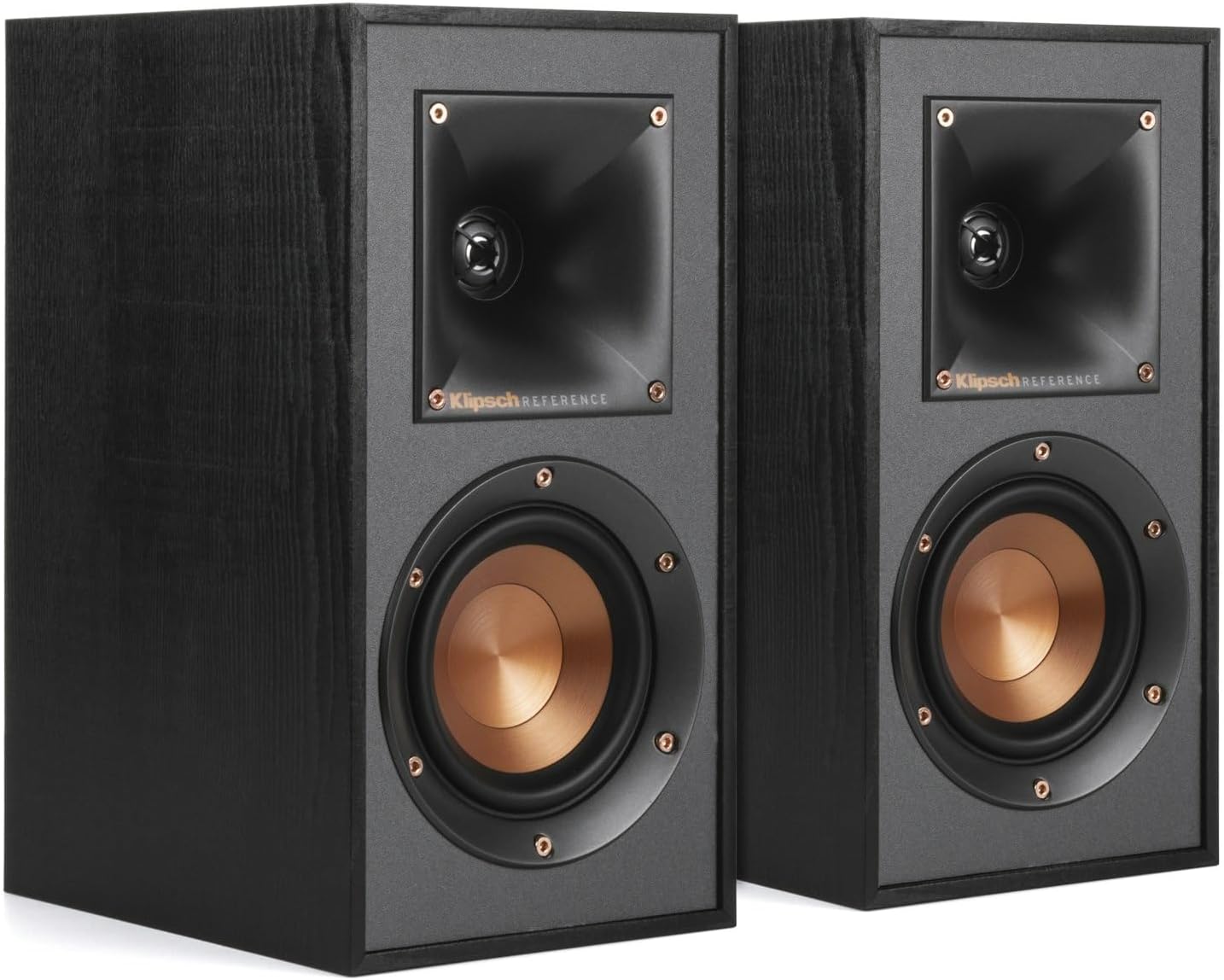 Klipsch R-41M Bookshelf Speakers (Pair) and R-52C Center Channel Home Theater Bundle - Image 2