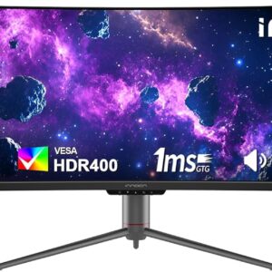 INNOCN 49″ 240Hz Curved Monitor Ultrawide Gaming QHD 5120 x 1440P Computer Monitor, R1800, 99% sRGB, HDR400, USB Type C, DisplayPort, HDMI, Built-in Speakers, Height/Tilt Adjustable – 49C1S