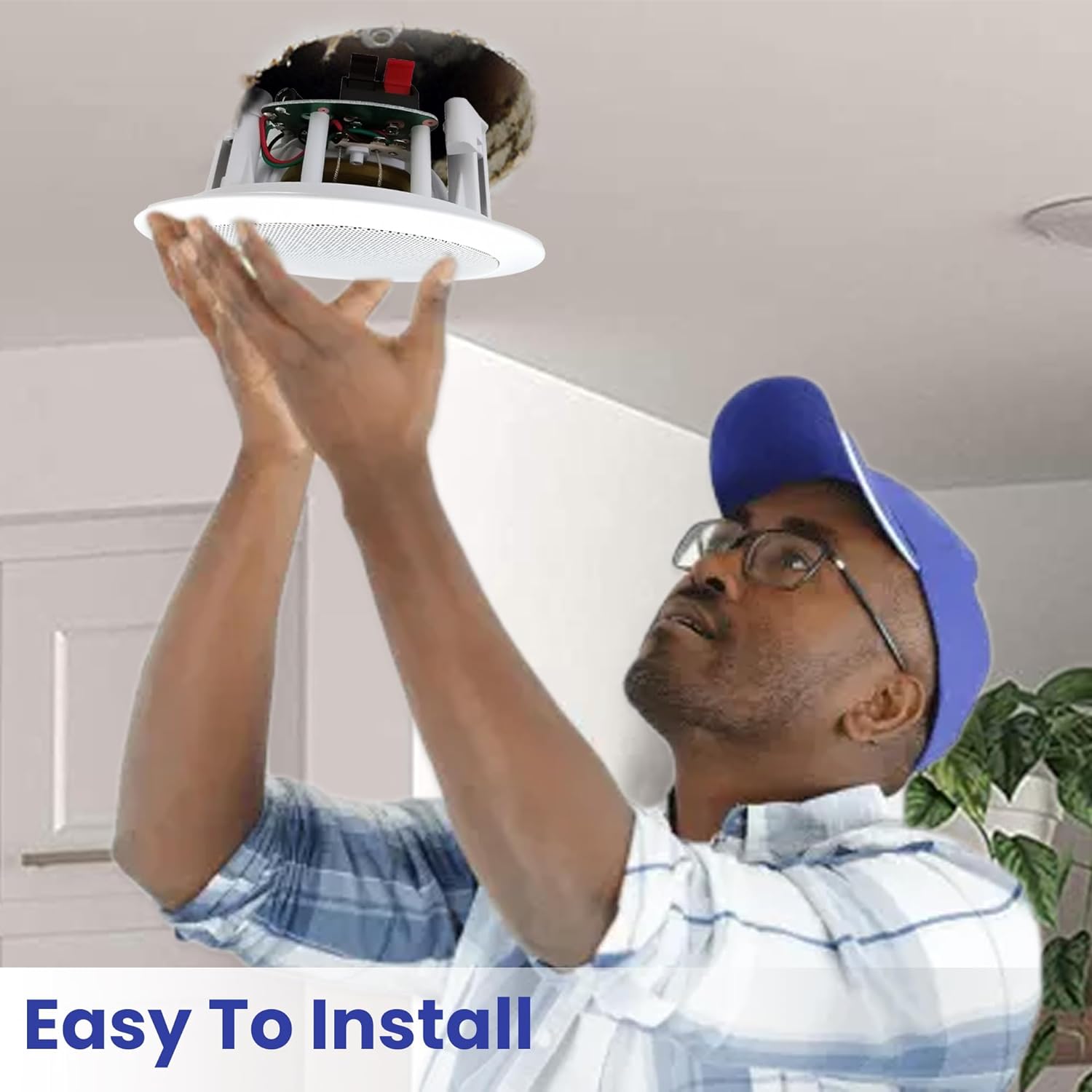 Home Theater System Kit 1000 Watts Bluetooth Receiver w/ 6 Qty 5.25" 175 Watts Each in-Wall in-Ceiling Speakers with Portable Microphone & Remote Control by Technical Pro - Image 9