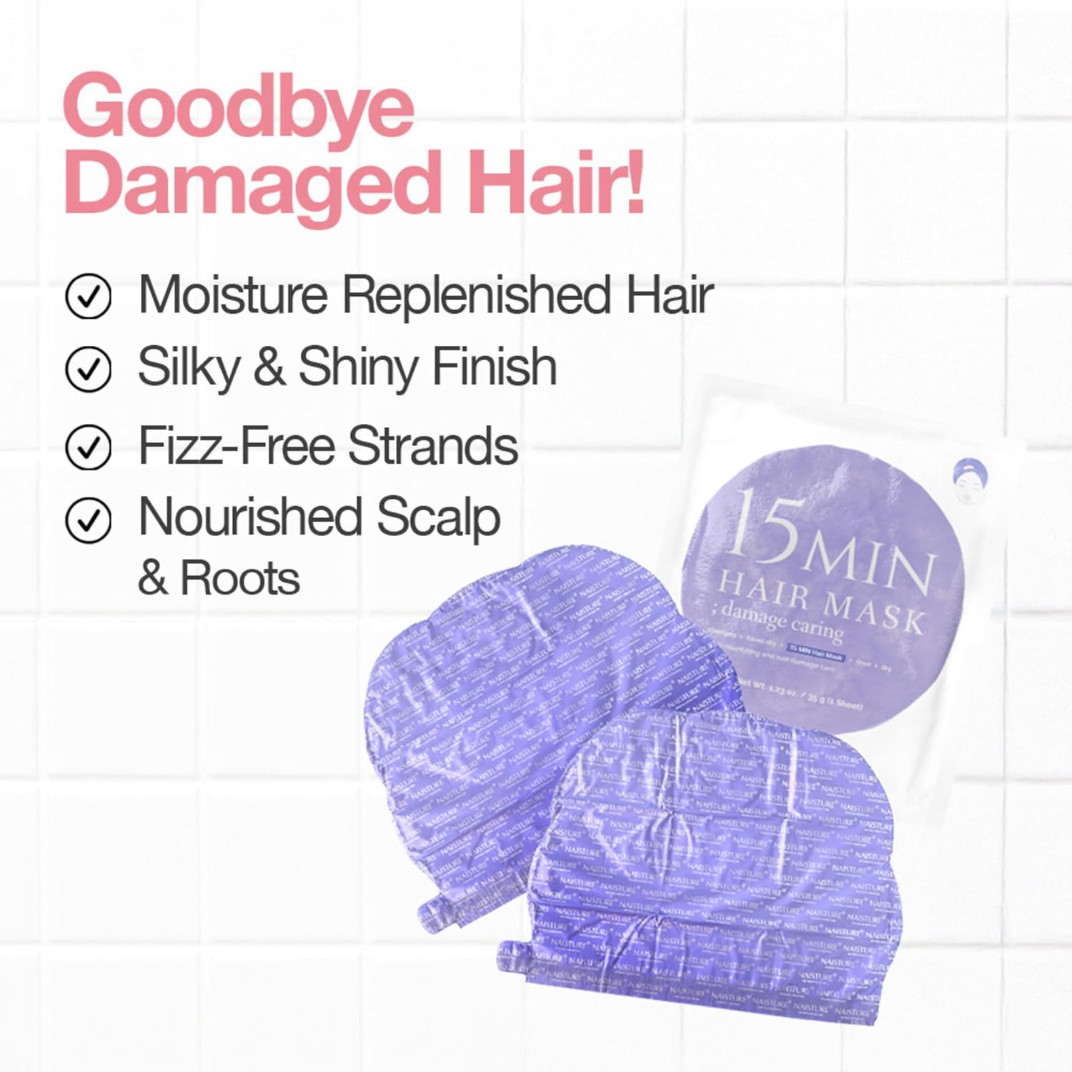 Naisture 15 Min Pamper Me Kit Duo (2-Pack) Spa Skincare Gift Set for Women with Hair Masks, Hand & Foot Masks, Eye Masks and Face Masks - Image 9