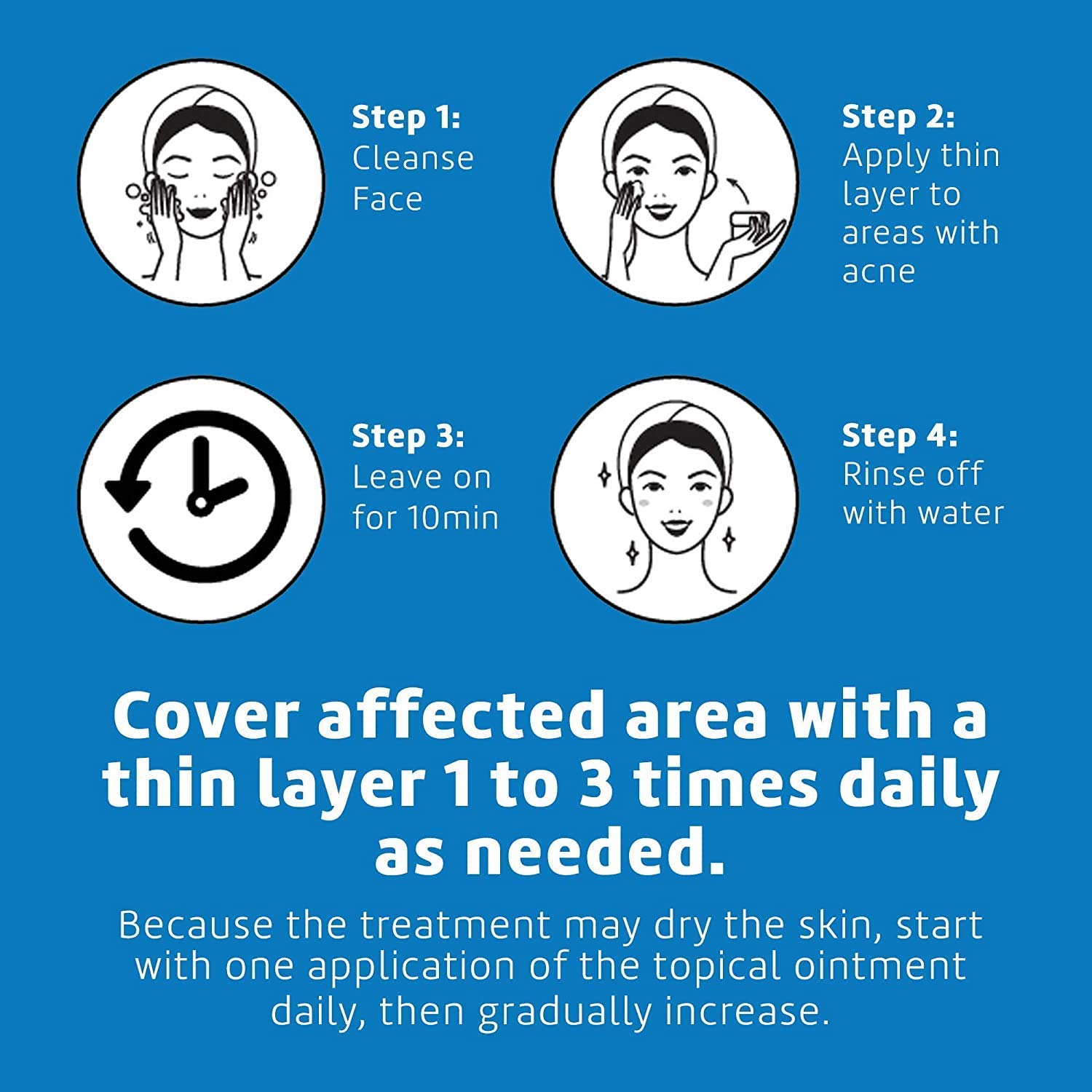 De La Cruz 10% Sulfur Ointment - Cystic Acne Treatment for Face and Body - Daily 10 Min Spot Treatment Mask - Safe and Effective Game Changing Hormonal Acne Treatment That Clears Up Pimples - 2.6 oz - Image 5