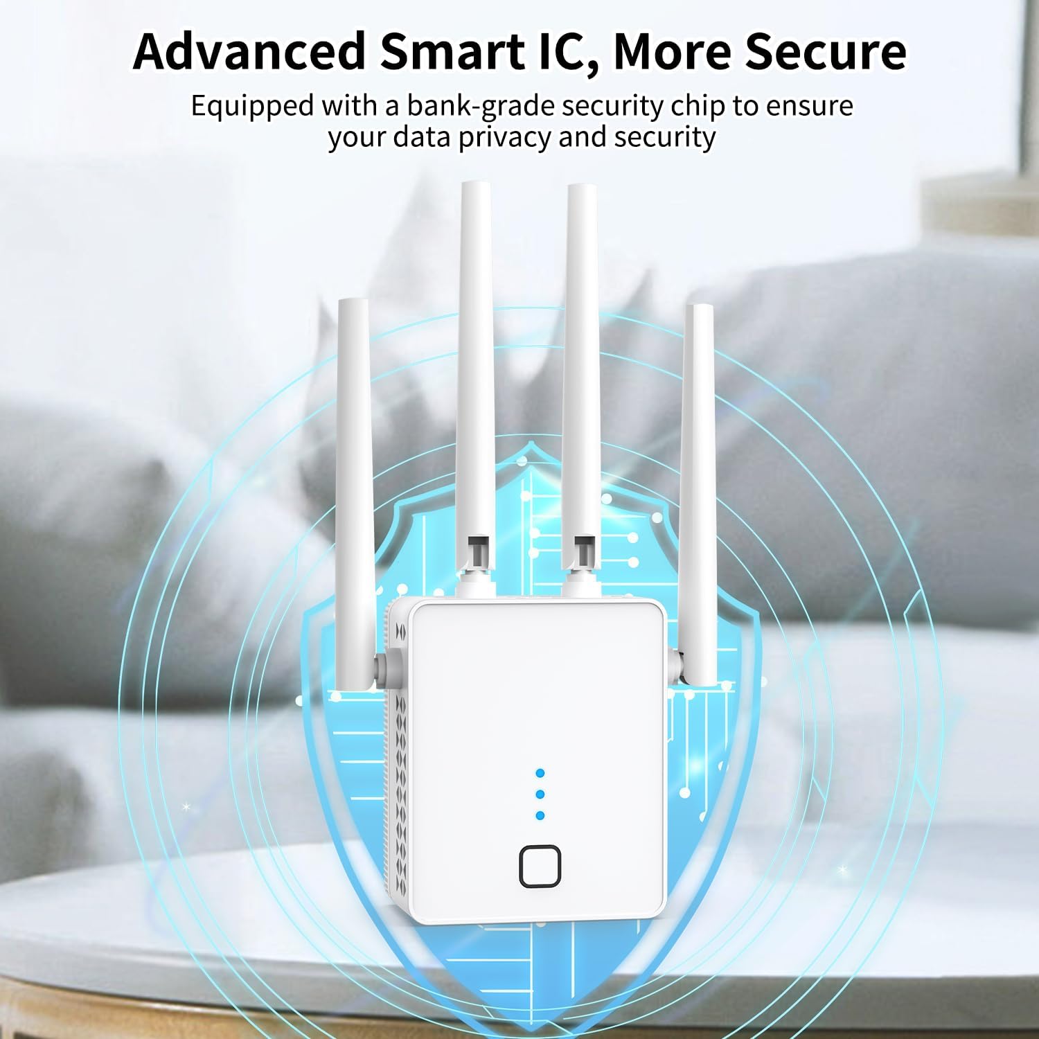 WiFi Extender, 2024 Fastest WiFi Booster 1200Mbps Dual Band (5GHz/2.4GHz) WiFi Extenders Signal Booster for Home, WiFi Repeater with Ethernet Port Covers up to 10000sq. ft and 55 Devices - Image 5
