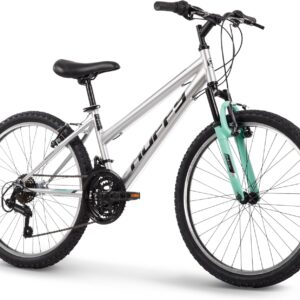 Huffy Stone Mountain Hardtail Mountain Bike for Boys/Girls/Men/Women, 20″/24″/26″ Sizes, 6 or 21 Speed Shimano Twist Shifting, Front or Dual Suspension, Comfort Saddle, Sleek Colors