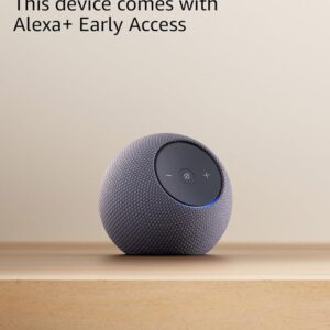 Amazon Echo Dot Max (newest model), Alexa speaker with room-filling sound and built-in smart home hub, with Alexa+ Early Access, Graphite