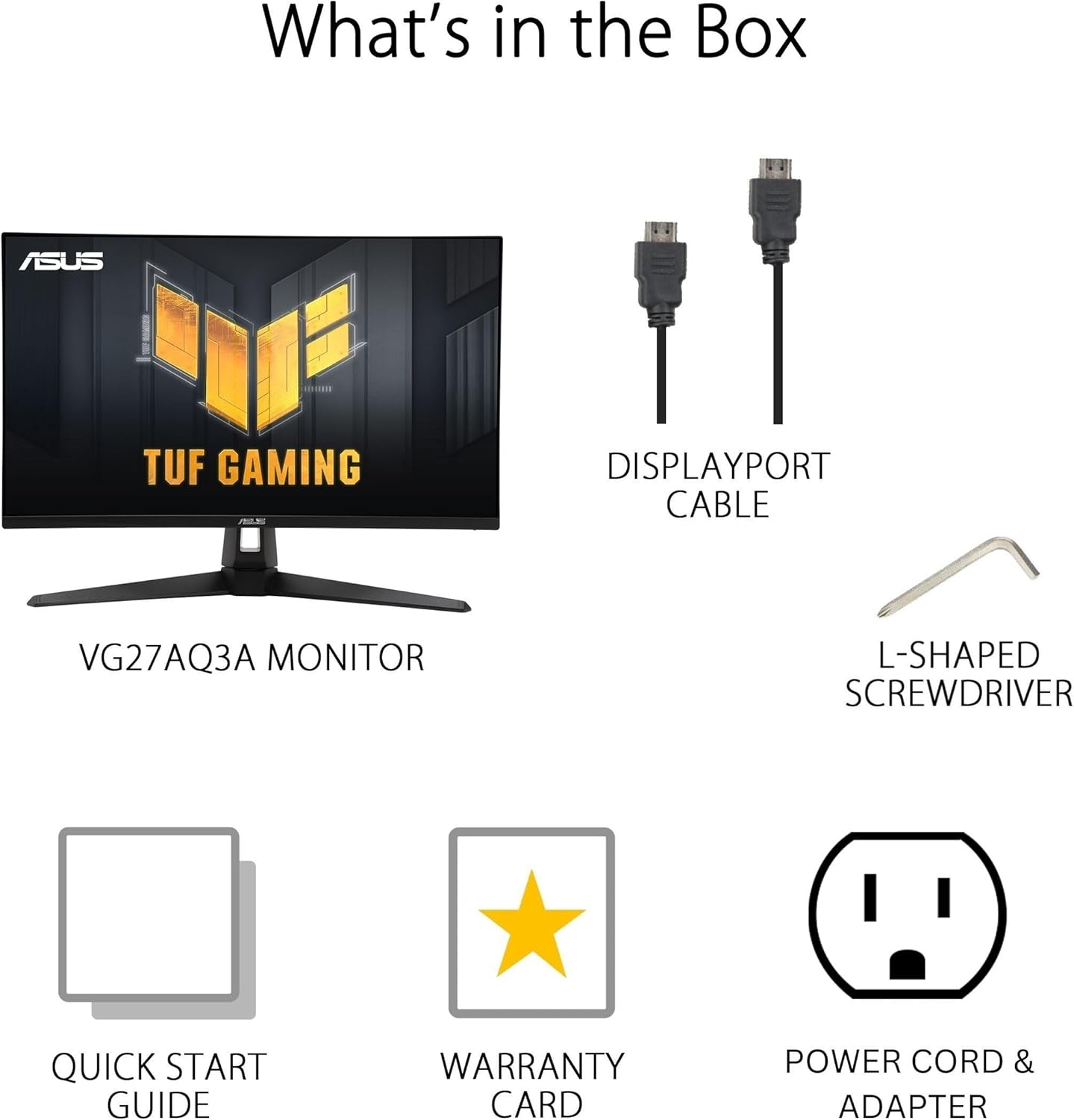ASUS TUF Gaming 27” 1440P HDR Monitor (VG27AQ3A) – QHD (2560 x 1440), 180Hz, 1ms, Fast IPS, 130% sRGB, Extreme Low Motion Blur Sync, Speakers, Freesync Premium, G-SYNC Compatible, HDMI, DisplayPort - Image 7