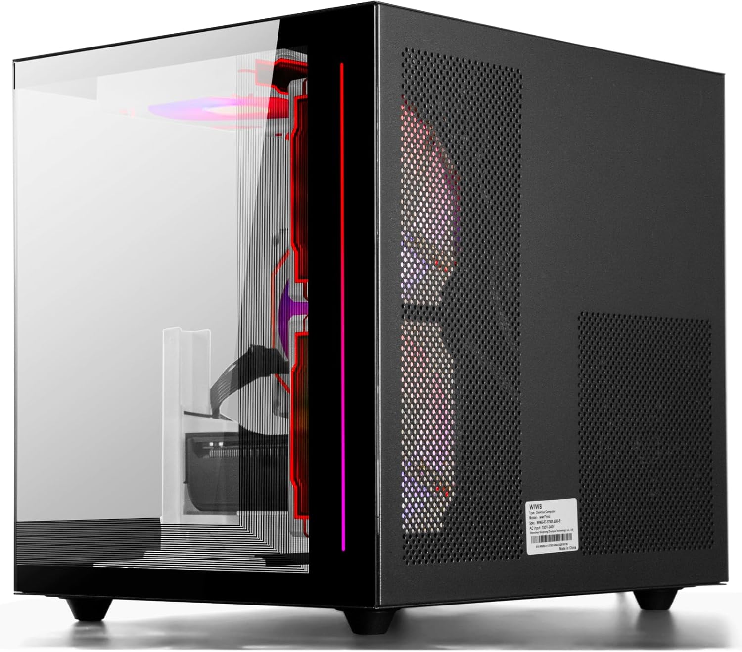 Gaming PC Desktop Ryzen 7 5700X, GeForce RTX 5060, 32G DDR4 RAM, 1TB NVME SSD, Prebuilt Tower Computer for Gaming, Home and Office (Black) - Image 5