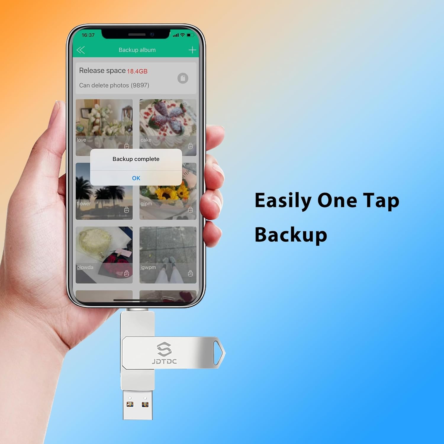 【Real-Capacity】Genuine Apple MFi Certified 128GB-iPhone-Photo-Stick, External-Storage, Backup-Photos-Videos Contacts, USB-Flash-Drive Thumb-Drive for iPad Mac Computer, Avoid Fake MFi Clones (128, GB) - Image 4