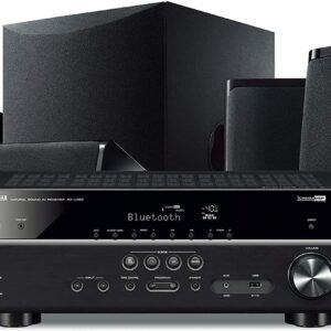 Yamaha YHT-4950U 4K Ultra HD 5.1-Ch Home Theater System with Bluetooth – Black (Renewed)