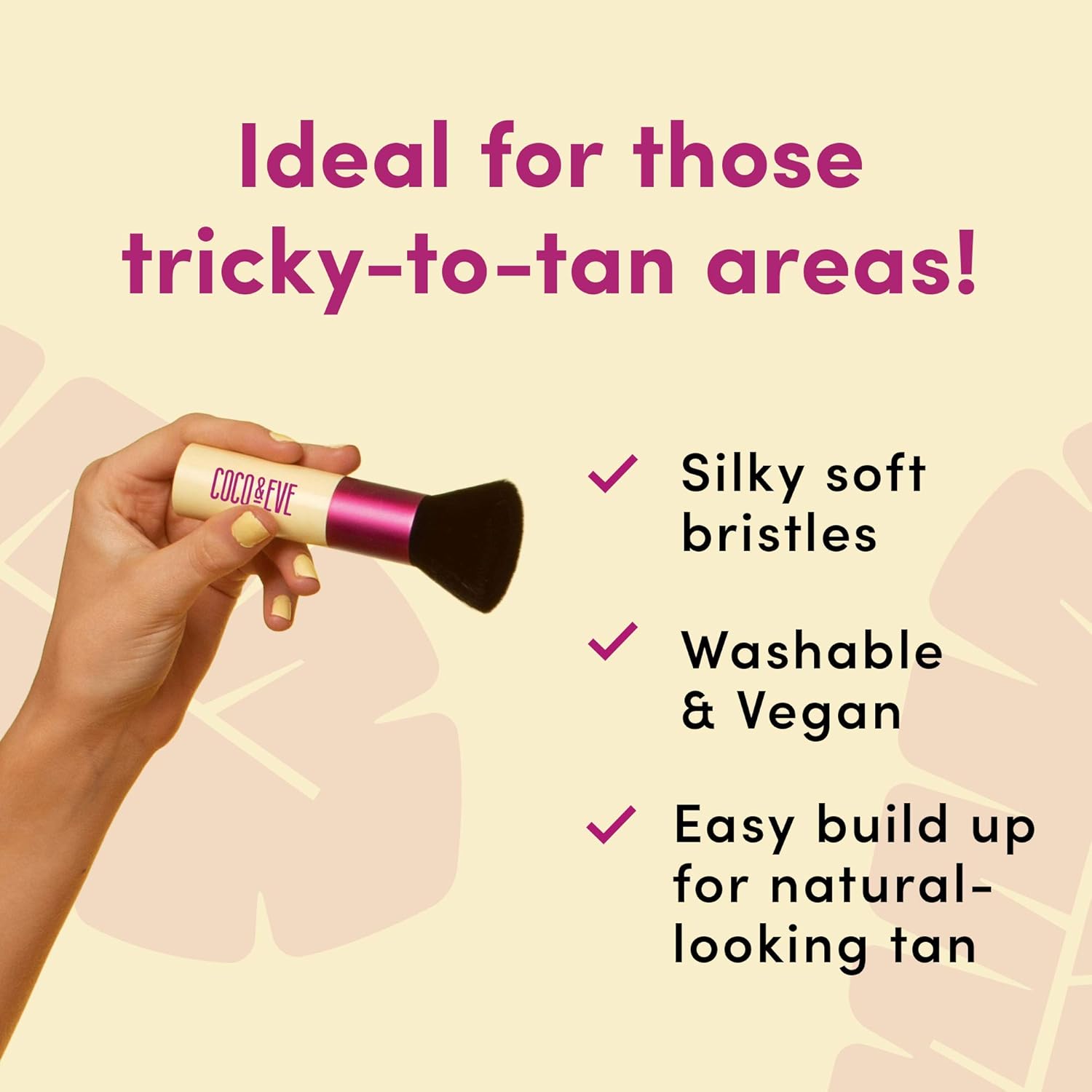 Coco & Eve Sunny Honey Bali Bronzing Bundle (Medium). All Natural Sunless Tanning Mousse. Instant Self Tanning Lotion with Bronzer, Mitt Applicator and Kabuki Brush. - Image 6