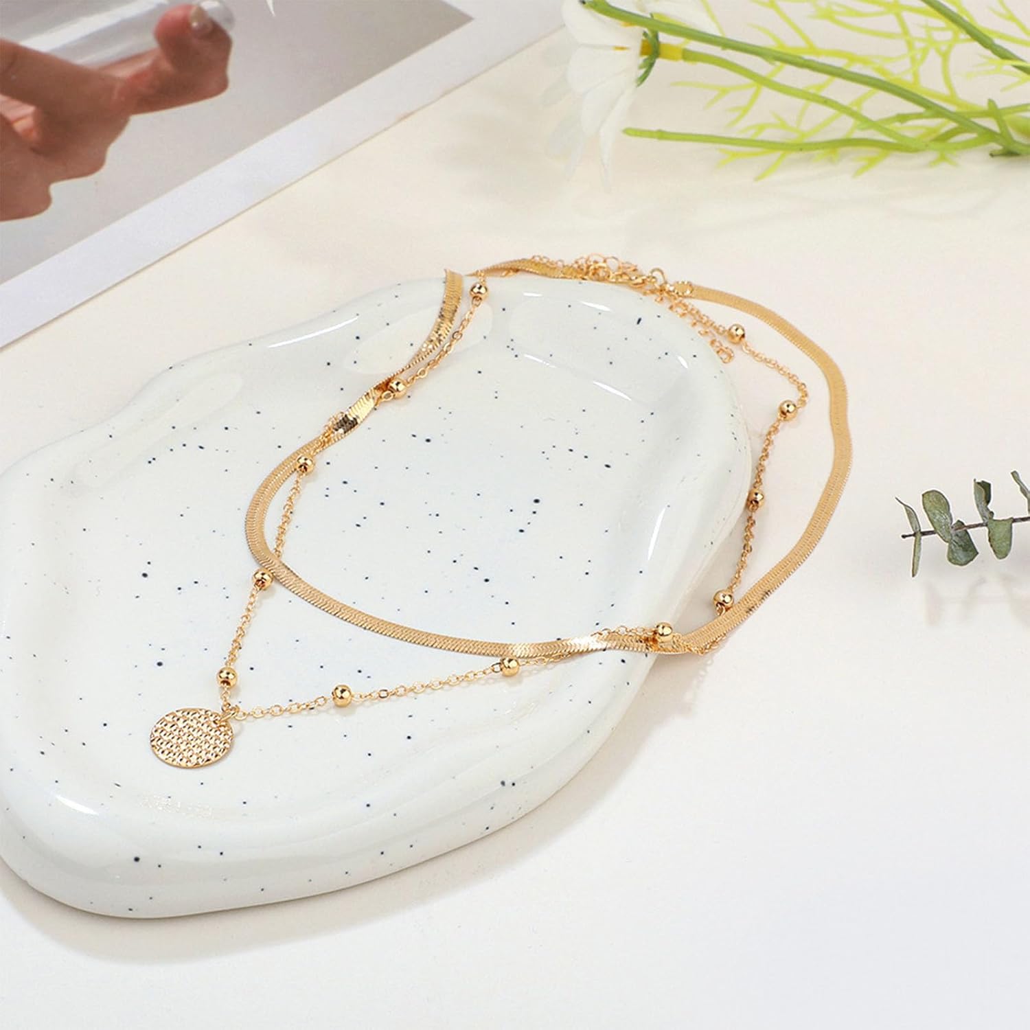 NEWITIN 69 Pieces Gold Jewelry Set for Women Fashion Costume Jewelry Gold Plated Necklace Bracelet Earrings Set for Women - Image 2