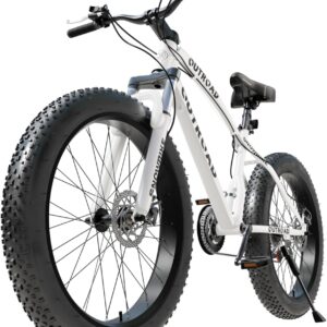 26 Inch Mountain Bike, Aluminum Frame, 21-Speed Dual Disc Brake Bicycle with Lock-Out Suspension Fork, Nomal Wheels Bicycles for Men and Women