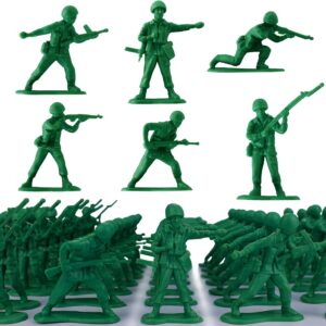 HAPTIME Toys for Boys, Toy Soldiers Set (50 pcs ) , Green Army Men Action Figures, Plastic Military Toys – Inspire Creative Play and Learning Adventures for Kids