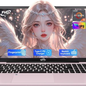 NIMO 15.6” IPS FHD-Laptop, 8GB RAM 256GB SSD AMD Ryzen 5(Beat i5-1135G7, 4 Cores Up to 3.7GHz) Student Computer with 2 Years Warranty, 65W Type-C, Fingerprint, Backlit Keyboard, BT5.2, Numpad