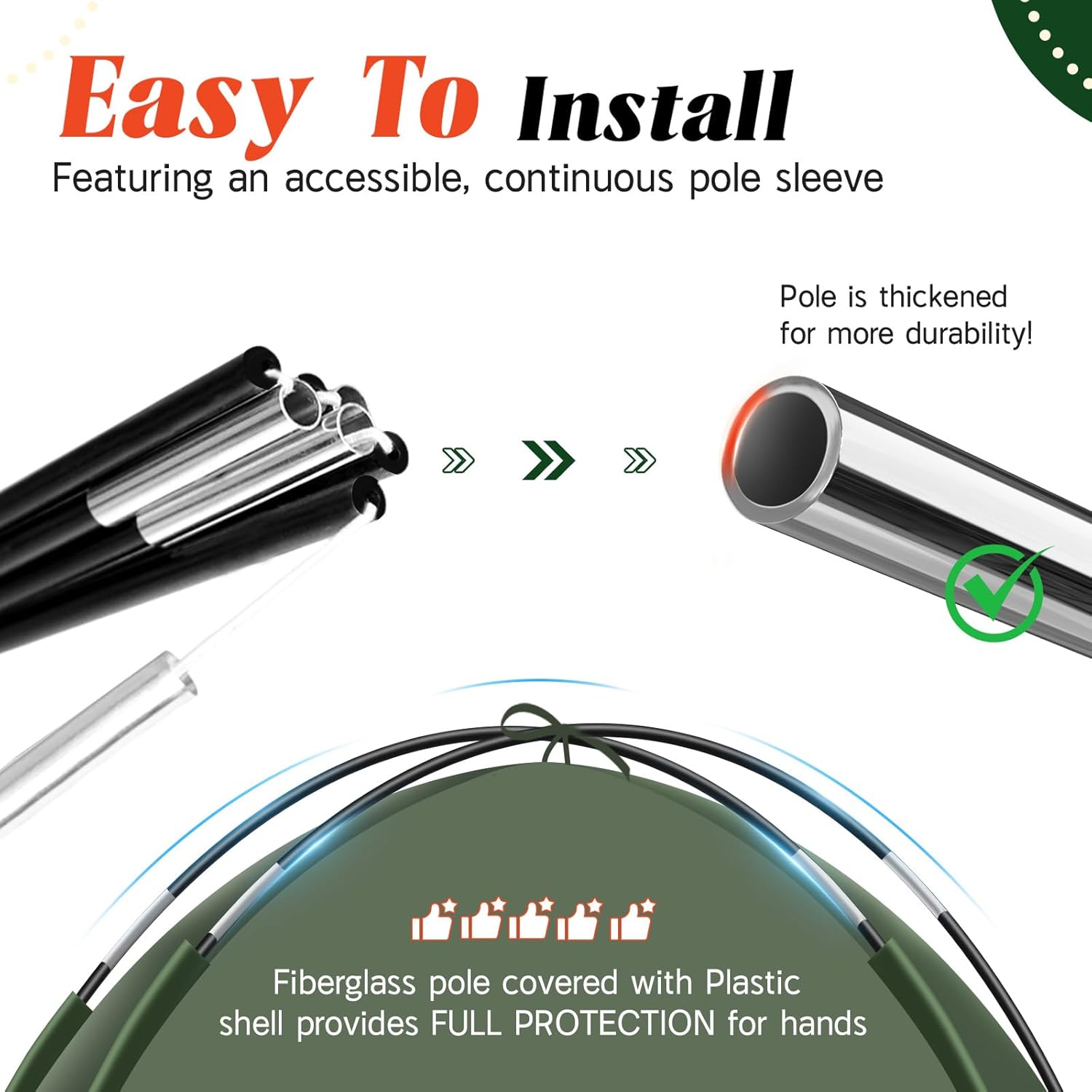 Tents for Camping 3-4 Person with Rainfly, Camping Tents Waterproof Windproof, Not Crowded for 2 Person Camping Tent, Outdoor Dome Tent Easy Setup, Backpacking Tent for Adventure Backyard - Image 7