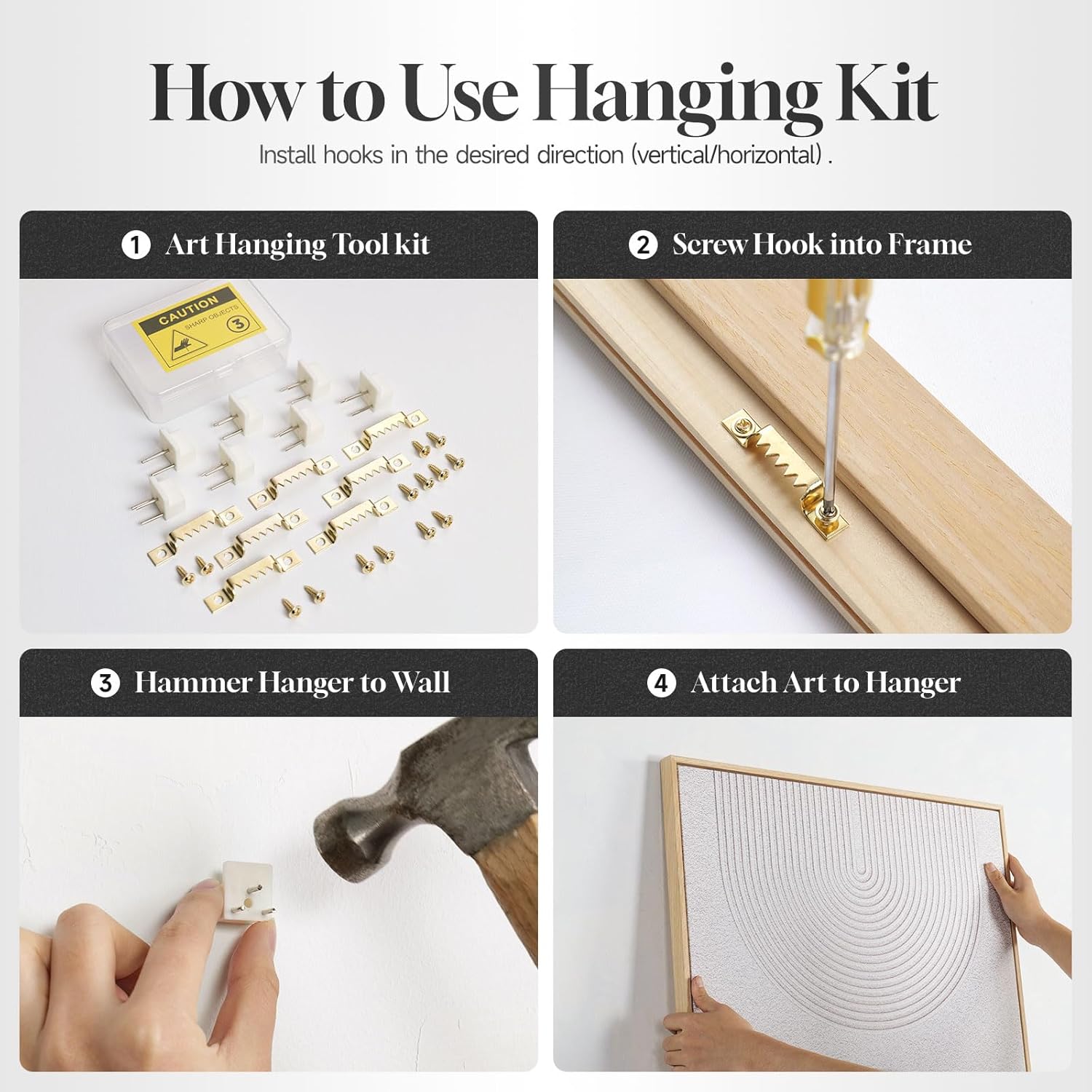 Large Framed Black and White Neutral Abstract Wall Art for Living Room, 3 Piece Boho Canvas Prints Paintings Artwork for Walls, Minimalist Geometric Pictures for Hallway Office Wall Decor 24x36 In - Image 7