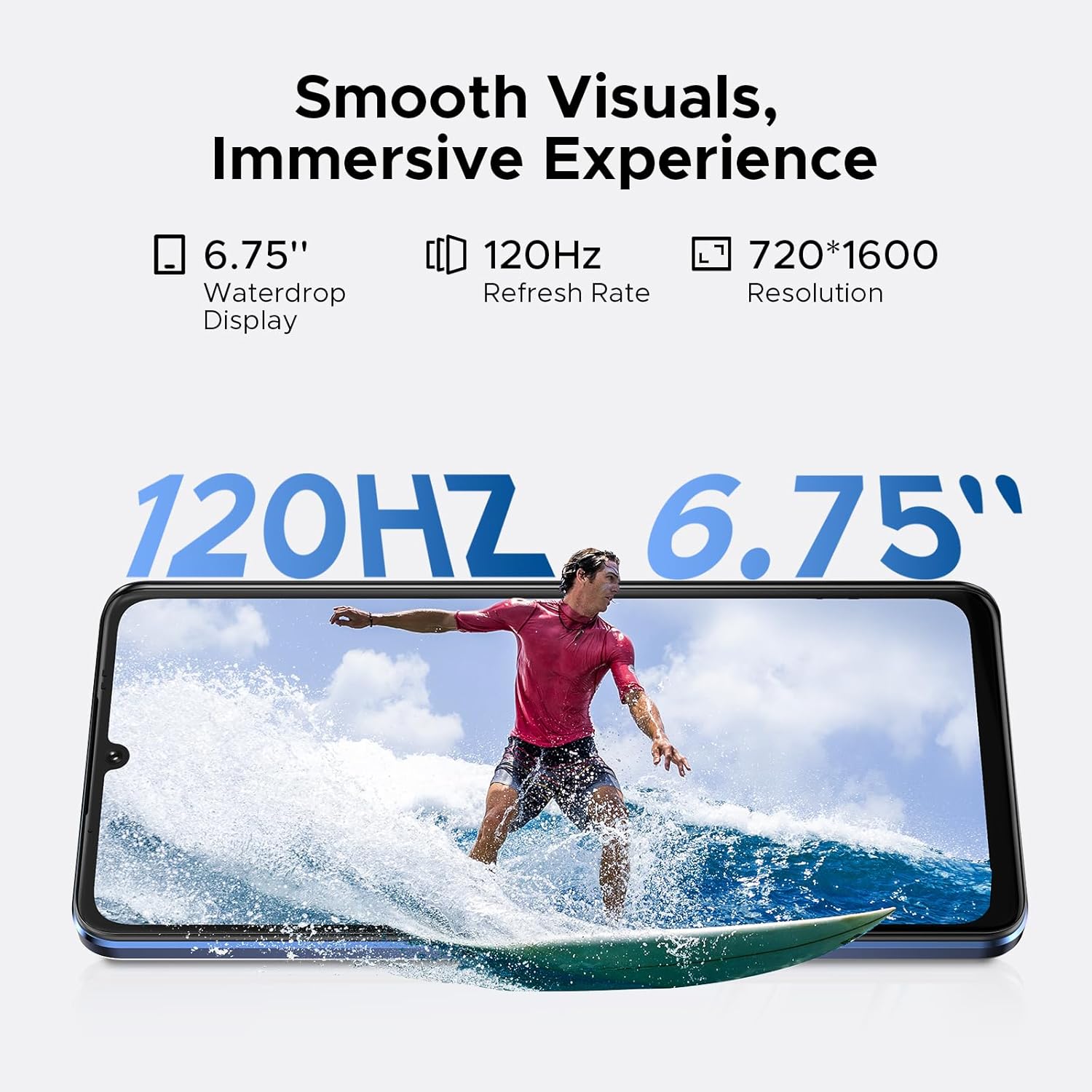 DOOGEE Note 59 5G Unlocked Cell Phone,Android 15 Phone,32GB+128GB/2TB Expand Android Phone with 6.75"HD+120Hz,5G Dual SIM Smartphone,6250mAh Battery,16MP+8MP,Octa Core/Widevine L1/ GPS/NFC/Face Unlock - Image 7