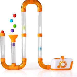 Fat Brain Toys The Original Air Toobz, Air-Powered STEM Building Toys for Kids & Teens, Kids Building Toys, STEM Toys for 3+ Year Old