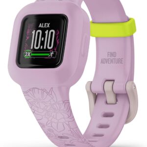Garmin vivofit jr. 3, Fitness Tracker for Kids, Includes Interactive App Experience, Swim-Friendly, Up to 1-Year Battery Life, Lilac Floral