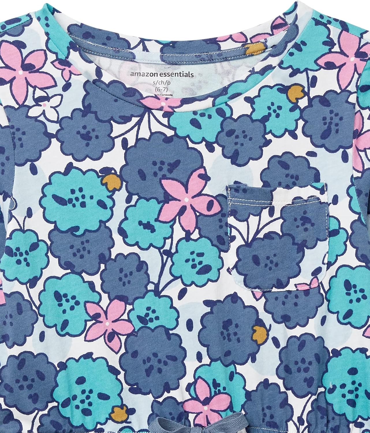 Amazon Essentials girls Girls' Long-sleeve Elastic Waist T-shirt Dress - Image 3