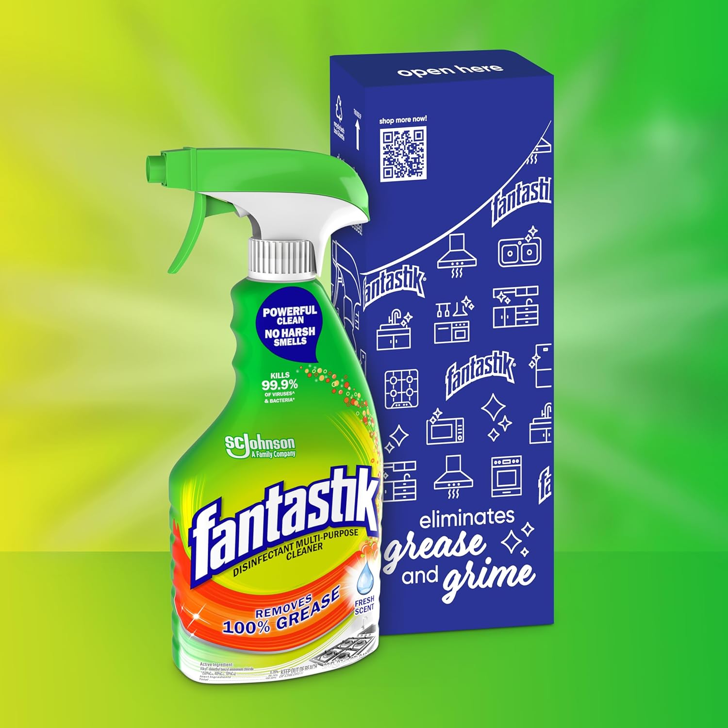 Fantastik All Purpose Cleaner, Multipurpose Surface Cleaner & Kitchen Grease Removal, Packaging Designed to Prevent Leakage and Breakage, Fresh Scent, 32 Fl Oz - Image 3