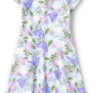 The Children’s Place Girls’ Plaid Stretch Jacquard Short Sleeve Dress