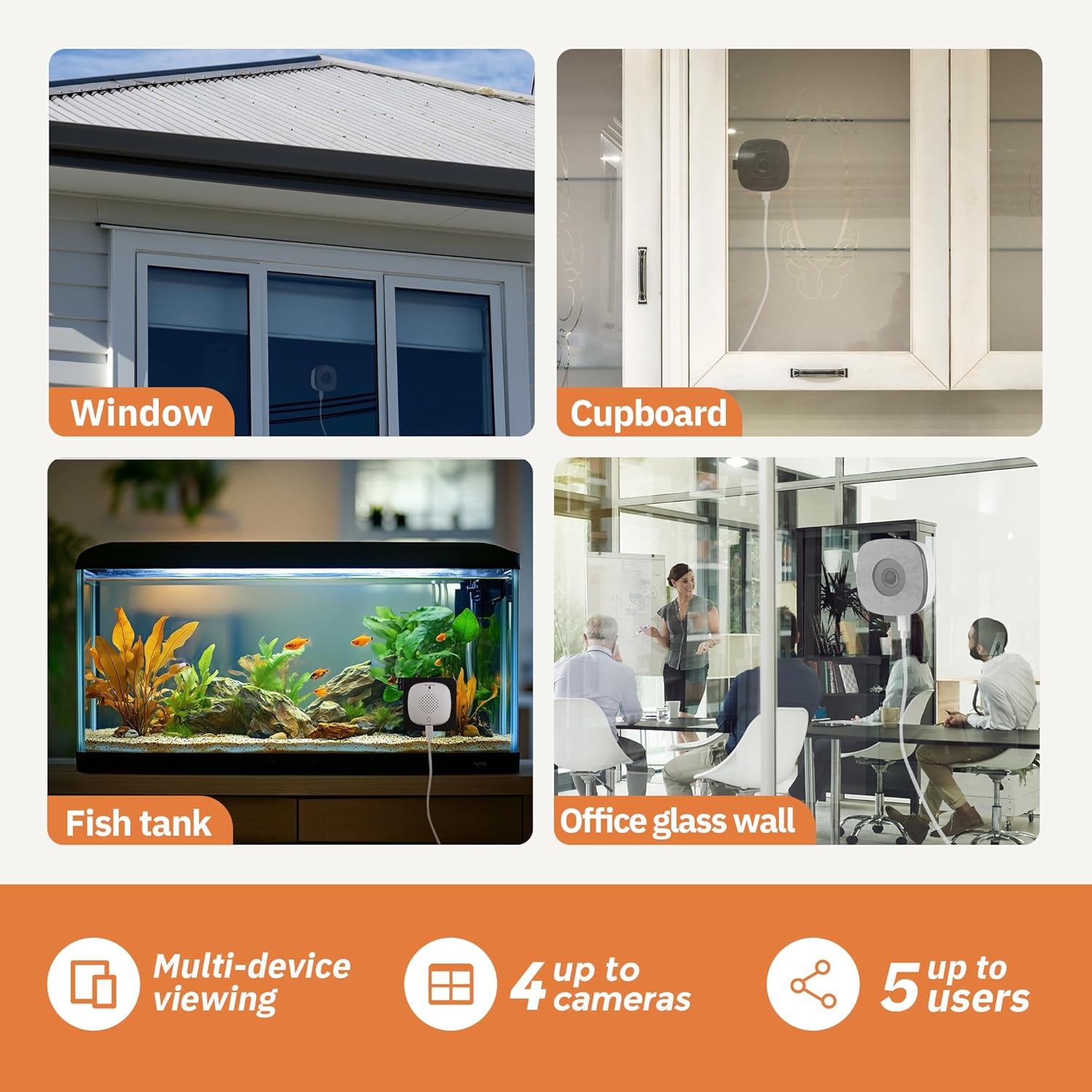 Girafit 3MP 2K Window Camera,2.4GHz&5GHz WiFi Indoor Cameras for Home Security 2 Pack with ChroMax Al Color Night Vision,Person & Motion Detection,24/7 Recording,Easy&Quick Install - Image 8