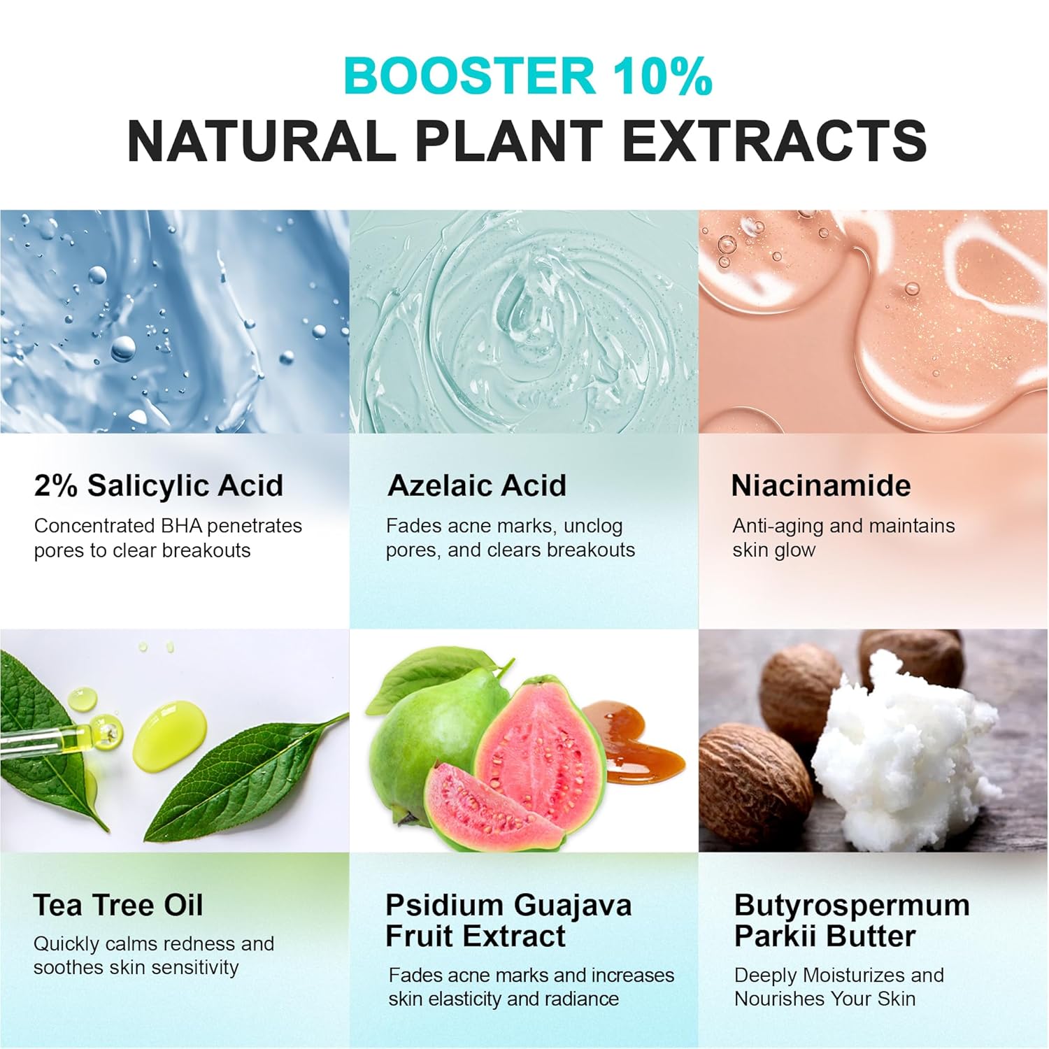 Acne Pimple Spot Treatment Cream: Cystic Hormonal Breakouts Control for Face & Back - 2% Salicylic Acid, Fast Redness Relief, Fades Blemishes & Post-Acne Marks, Teens-Adults, 1.8 oz - Image 5