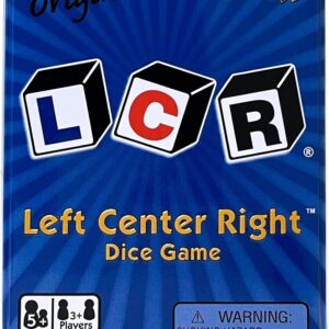 LCR® Left Center Right™ Dice Game – Blue Tin