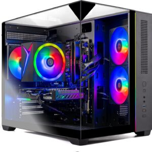 Skytech Gaming Crystal Gaming PC, AMD Ryzen 7 7700 3.8GHz, NVIDIA RTX 5050 8GB, 1TB NVMe SSD, 32GB DDR5 RAM 5200 RGB, 650W Gold PSU, Wi-Fi, Win 11, Gaming Desktop