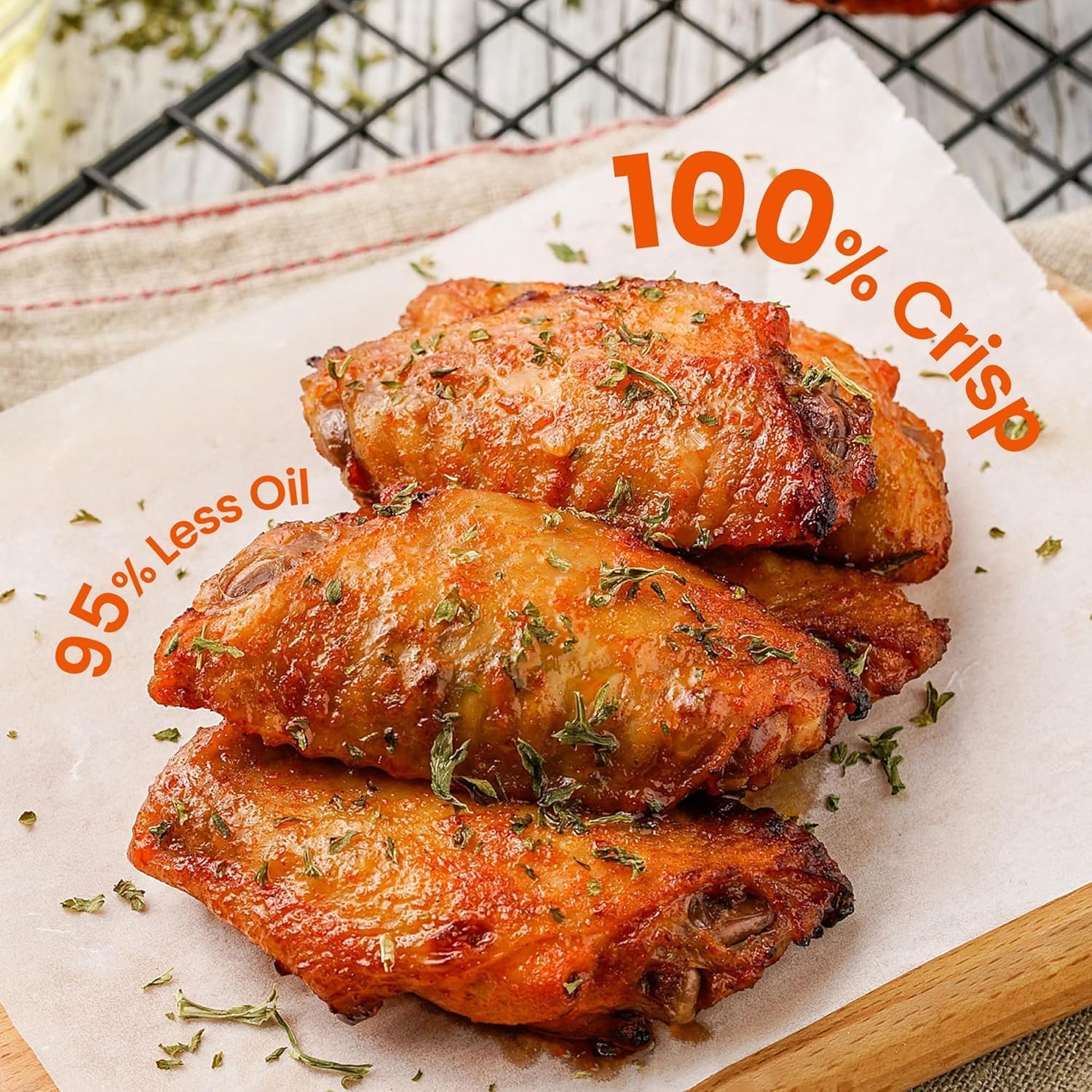 18QT Air Fryer Toaster Oven Combo, 12-in-1 Large Convection Airfryer Oven with 70–450℉ Temperature Control & 60-Minute Timer, Bake, Roast & Broil, Fits 8-10″ Pizza, Stainless Steel (Silver) - Image 5