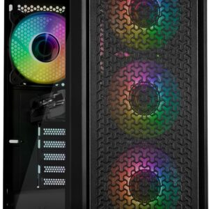 YEYIAN Gaming PC. Core i5 14400F, RTX 5060 8GB GDDR7, 2TB NVMe, 32GB DDR5, PSU, 650W 80+ Gold. Model YPI-VA44F0C-5603U