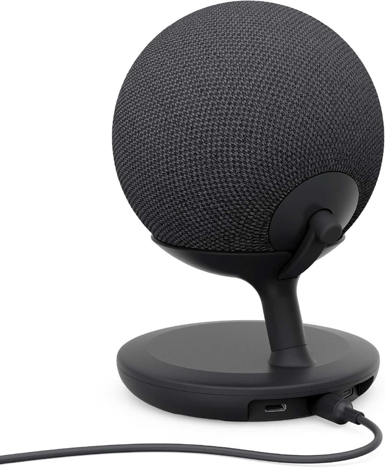 Echo Dot Max Bundle: Includes Amazon Echo Dot Max (newest model) | Graphite and Stand with USB-C charging ports | Graphite - Image 4