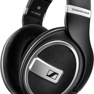 Sennheiser HD 599 SE Open-Back Headphones, Premium Design, Natural Balanced Audio, Comfortable Fit, Wired Headphones for Music, Gaming, School, Work, Black