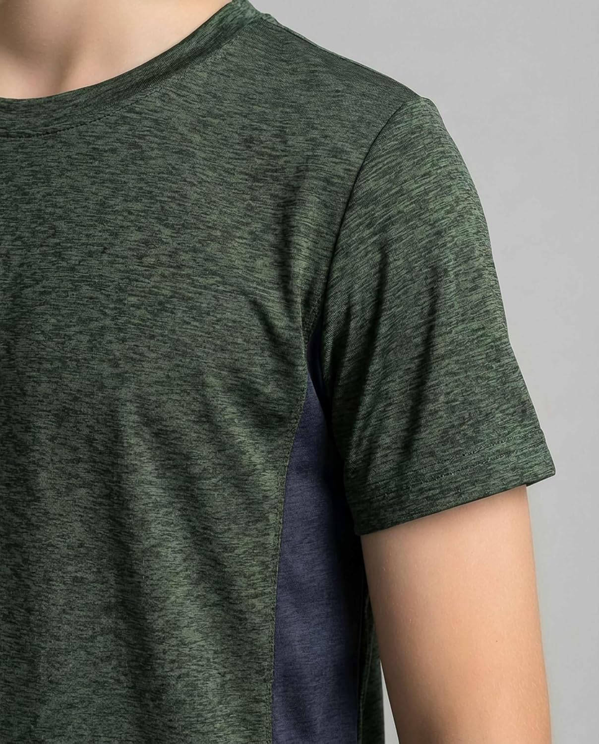 Real Essentials 5 Pack: Youth Dry-Fit Wicking Active Athletic Performance Short Sleeve T-Shirt Boys & Girls Shirts - Image 3