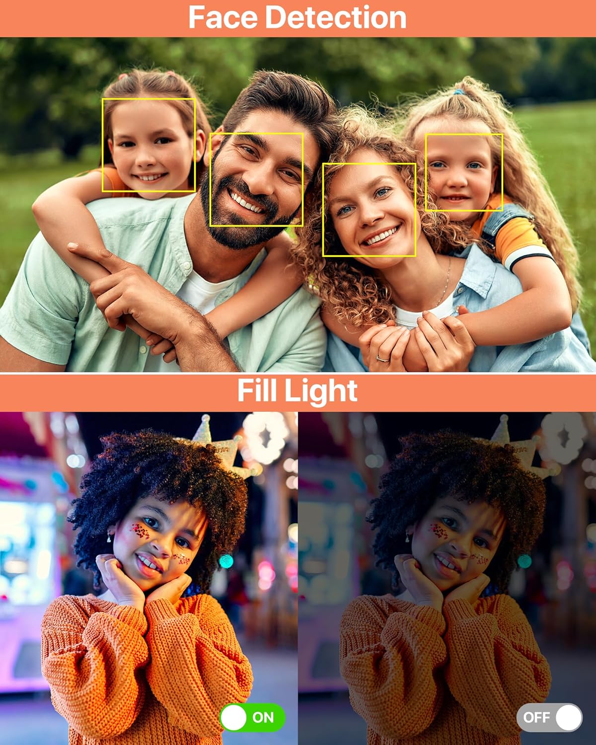 Digital Camera, Latest FHD 1080P Digital Camera for Teens with SD Card Anti Shake Point and Shoot Cameras Portable 16X Zoom Compact Small Cameras for Kids Boys Girls Seniors with Wrist Strap - Image 7