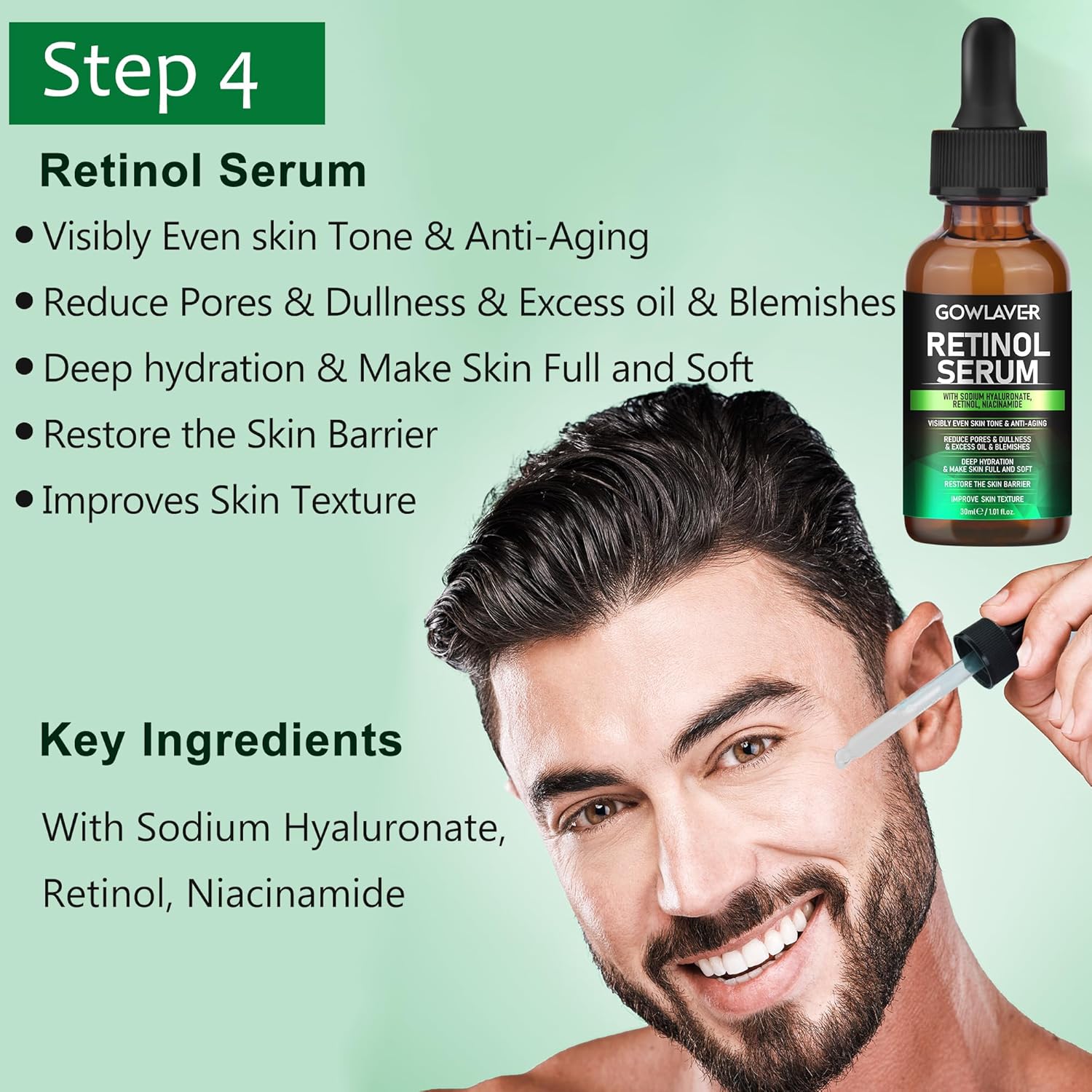 Gifts for Men,Skin Care for Men,Hydrating & Moisturizing Face Care Routine for Mens All Skin Types,Birthday Fathers Gifts Valentines for Him Dad Boyfriend Husband Christmas Stocking Stuffers - Image 5