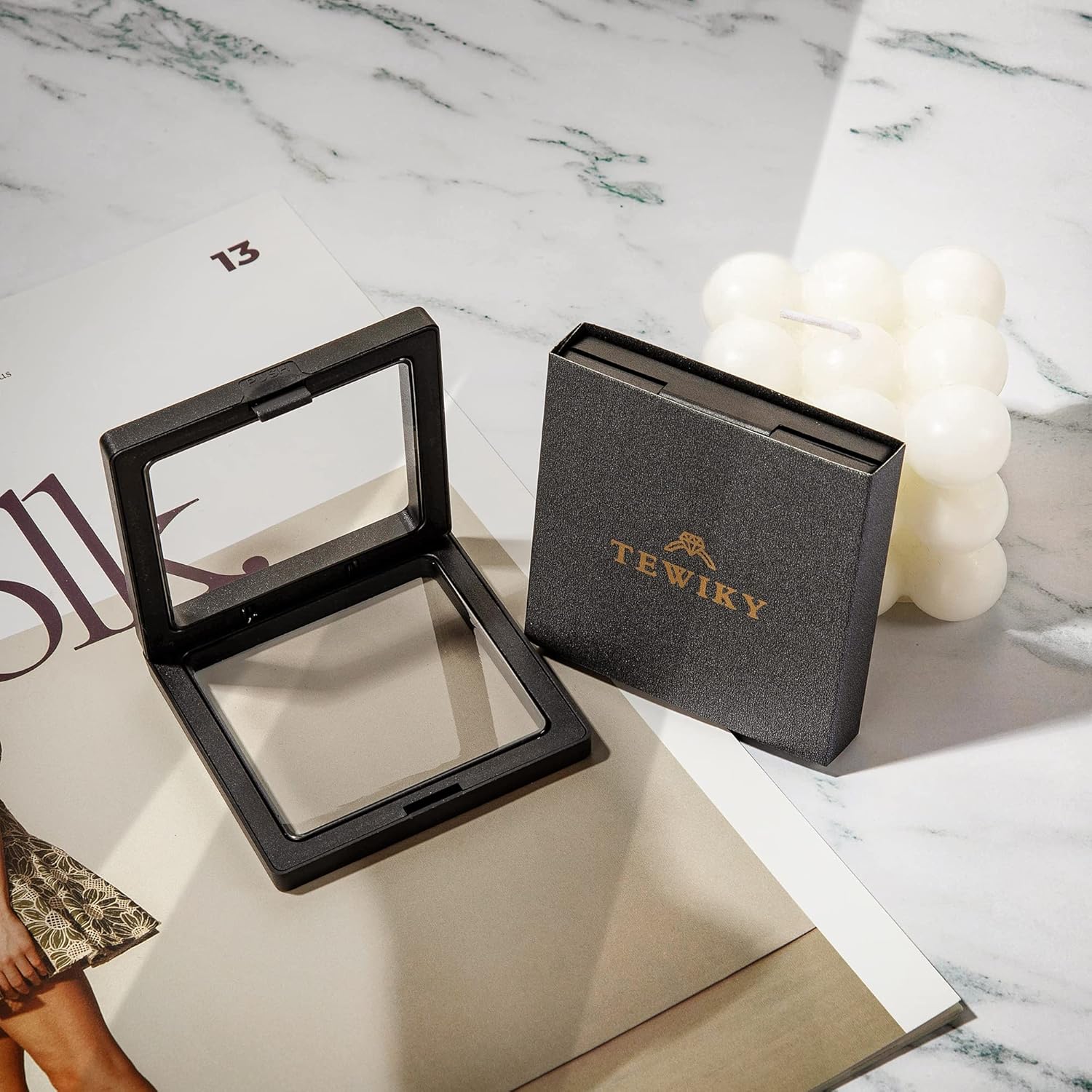 Tewiky Dainty 14k Gold Plated/Silver Cubic Zirconia Necklaces for Women, Simple CZ Jewelry Necklaces Trendy Gifts - Image 7